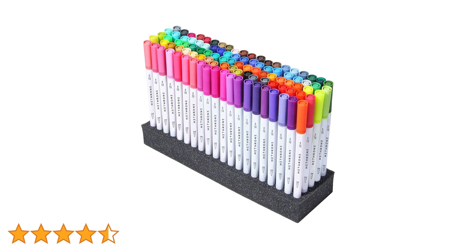 筆記具 Hethrone 100 Dual Tip Brush Pens Hethrone Dual Brush Pens Art Pens & Markers Felt Tip Pens